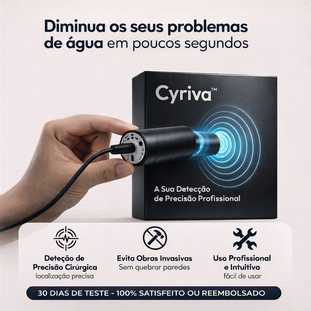 Cyriva™ - Detetor de fugas de água