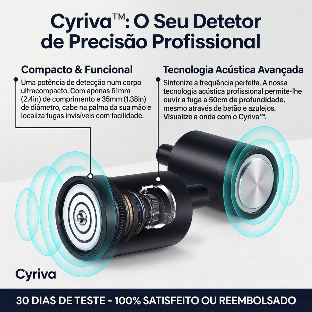 Cyriva™ - Detetor de fugas de água