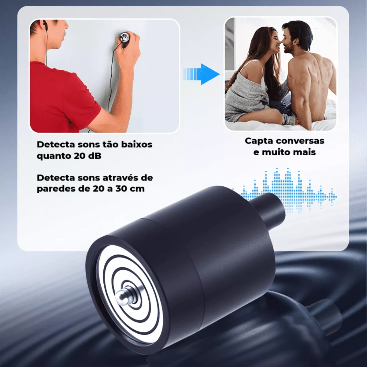 Cyriva™️- Detetor de fugas de água e ruídos suspeitos