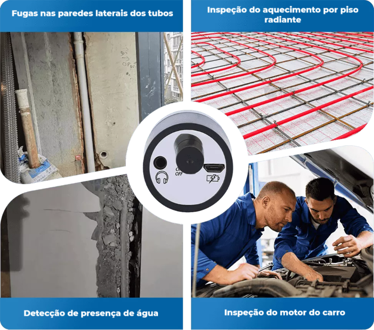 Cyriva™️- Detetor de fugas de água e ruídos suspeitos